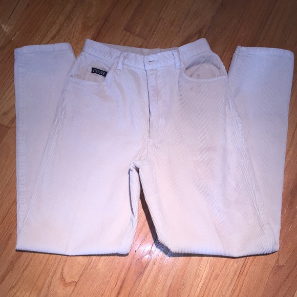 Women’s petite corduroy cream pants. Lauren. - Picture 1 of 5